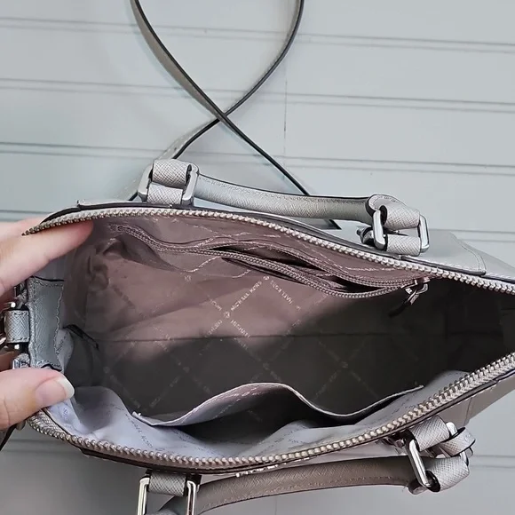 Michael Kors Gray Ciara Purse - Picture 15 of 17